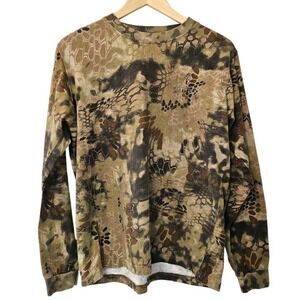 Kryptek Camo Long Sleeve Shirt Mens Medium Hunting Tactical Distressed Hunting